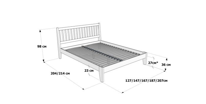Двоспальне ліжко Каміла