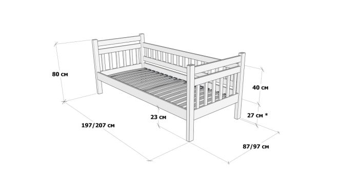 Односпальне ліжко Моллі
