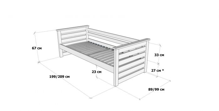 Односпальне ліжко Телесик