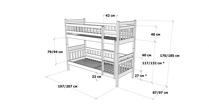 Двоярусне ліжко Том і Джері